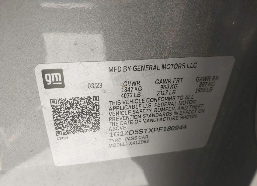 Photo 9 of 2023 Chevrolet Malibu FWD 1LT (VIN 1G1ZD5STXPF180944)