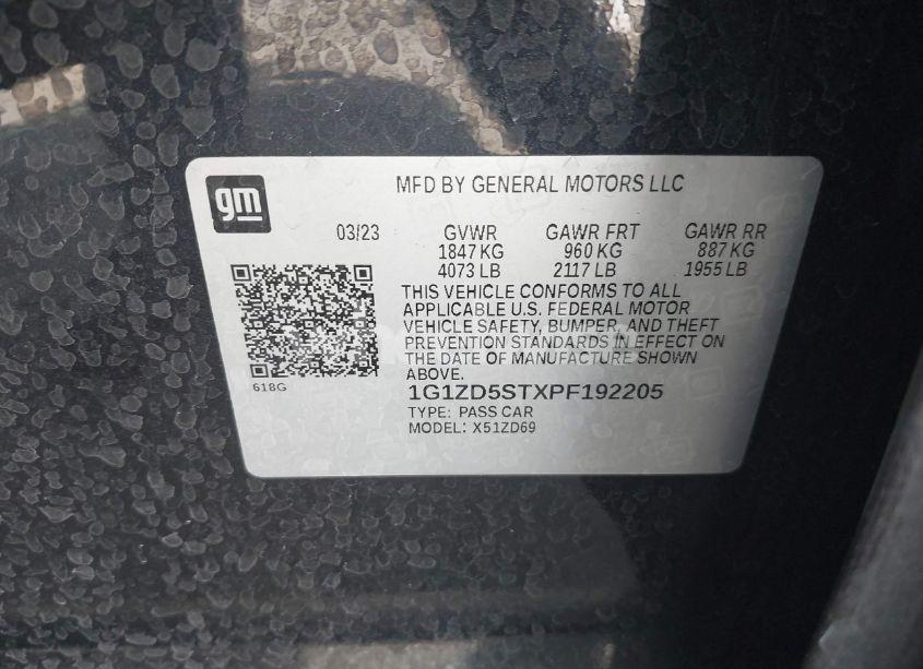 Photo 9 of 2023 Chevrolet Malibu FWD 1LT (VIN 1G1ZD5STXPF192205)
