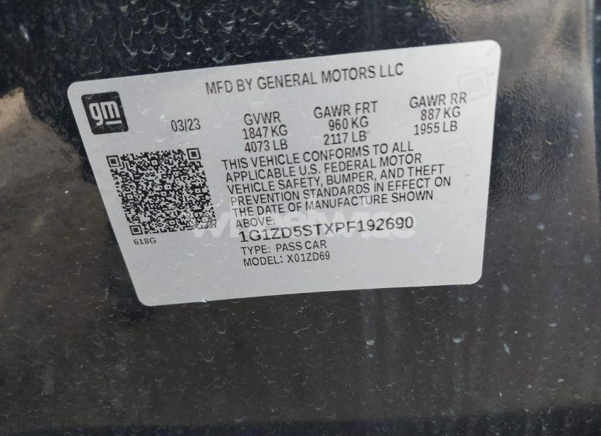 Photo 9 of 2023 Chevrolet Malibu FWD 1LT (VIN 1G1ZD5STXPF192690)