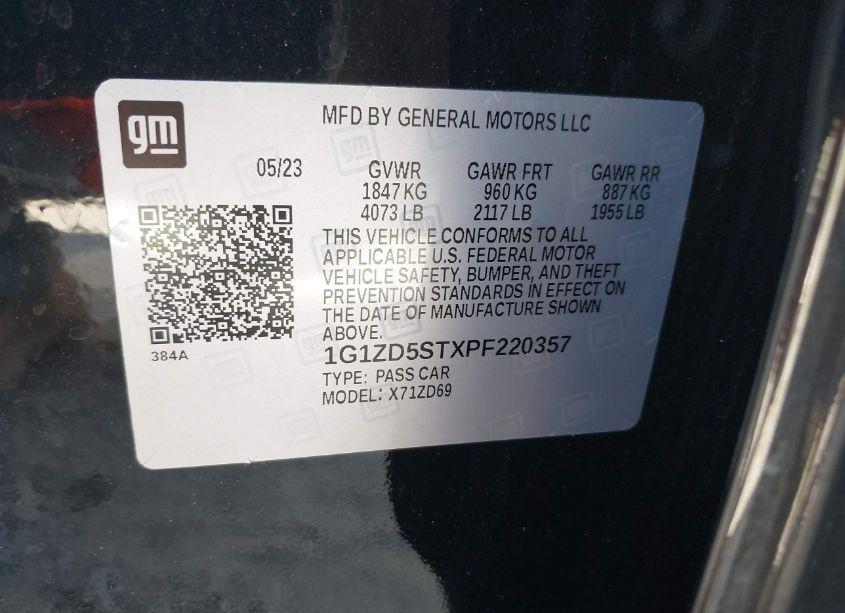 Photo 9 of 2023 Chevrolet Malibu FWD 1LT (VIN 1G1ZD5STXPF220357)