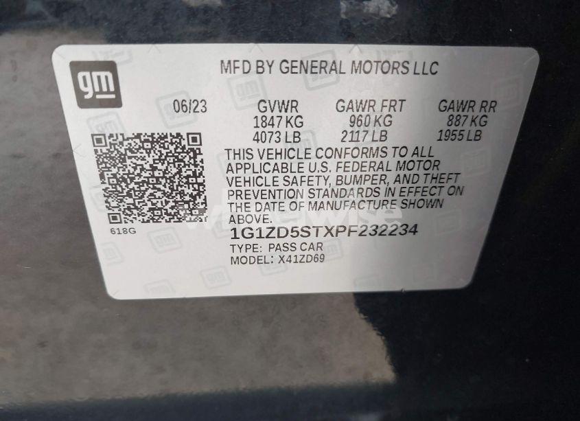 Photo 9 of 2023 Chevrolet Malibu FWD 1LT (VIN 1G1ZD5STXPF232234)