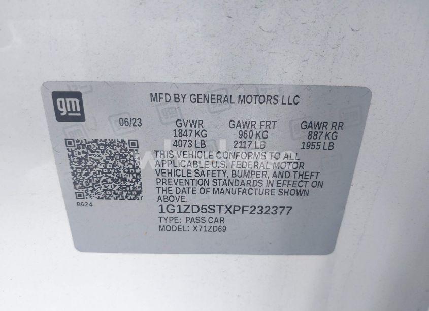 Photo 9 of 2023 Chevrolet Malibu FWD 1LT (VIN 1G1ZD5STXPF232377)