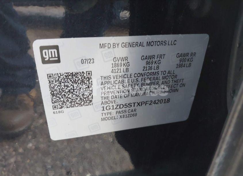 Photo 9 of 2023 Chevrolet Malibu FWD 1LT (VIN 1G1ZD5STXPF242018)