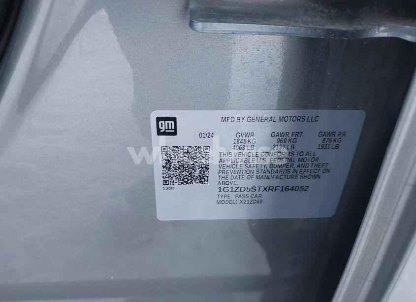 Photo 9 of 2024 Chevrolet Malibu FWD 1LT (VIN 1G1ZD5STXRF164052)