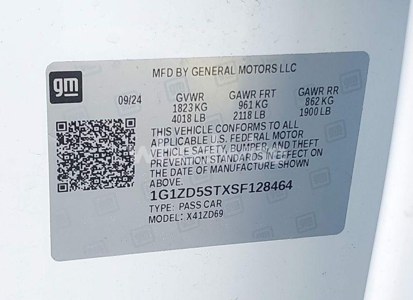 Photo 9 of 2025 Chevrolet Malibu FWD 1LT (VIN 1G1ZD5STXSF128464)