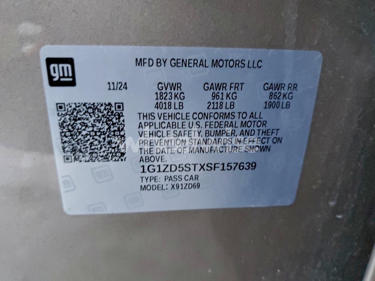 Photo 12 of 2025 CHEVROLET MALIBU LT (VIN 1G1ZD5STXSF157639)