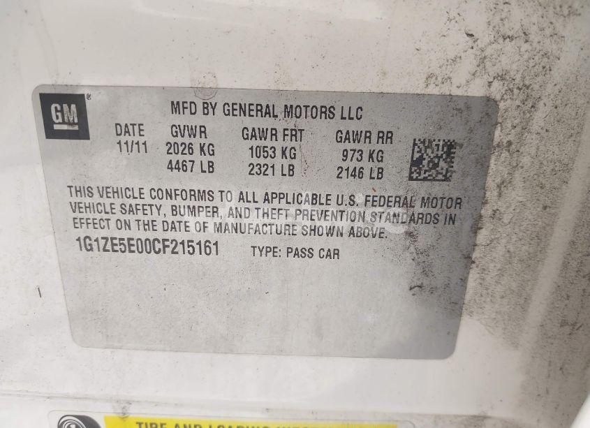 Photo 9 of 2012 Chevrolet Malibu 1LZ (VIN 1G1ZE5E00CF215161)