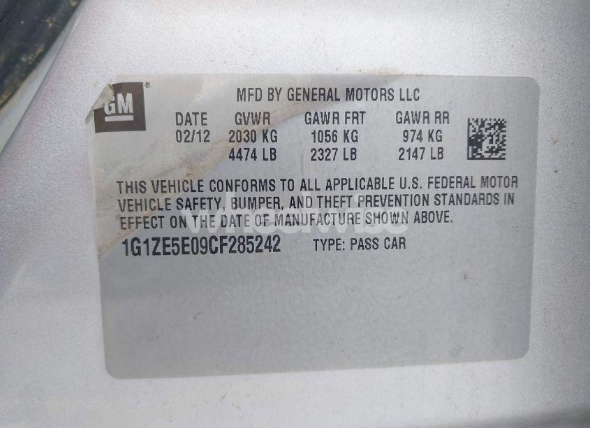 Photo 9 of 2012 Chevrolet Malibu 1LZ (VIN 1G1ZE5E09CF285242)