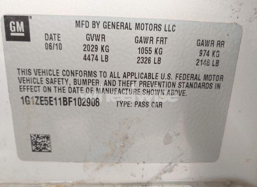 Photo 9 of 2011 Chevrolet Malibu LTZ (VIN 1G1ZE5E11BF102908)