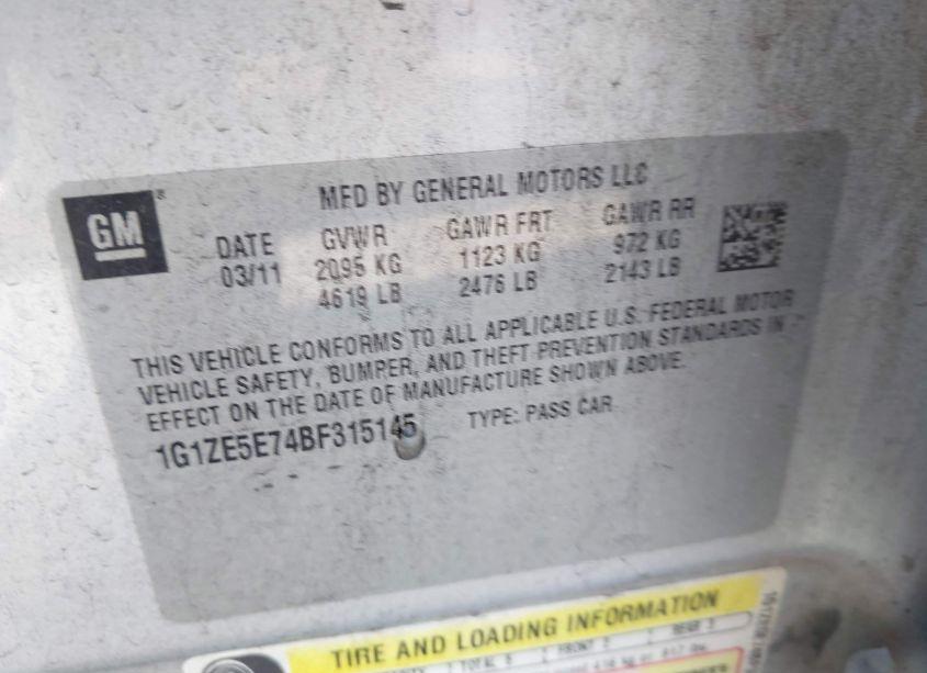 Photo 9 of 2011 Chevrolet Malibu LTZ (VIN 1G1ZE5E74BF315145)