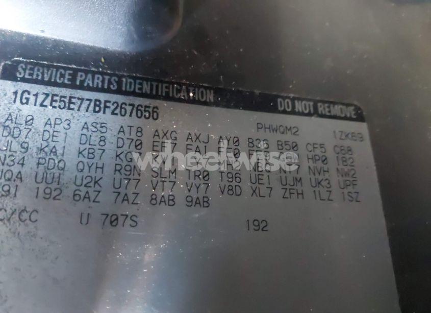 Photo 9 of 2011 Chevrolet Malibu LTZ (VIN 1G1ZE5E77BF267656)