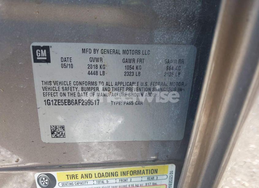 Photo 9 of 2010 Chevrolet Malibu LTZ (VIN 1G1ZE5EB6AF299517)