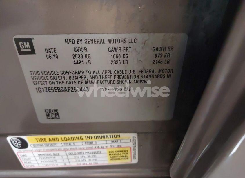 Photo 9 of 2010 Chevrolet Malibu LTZ (VIN 1G1ZE5EB9AF295445)