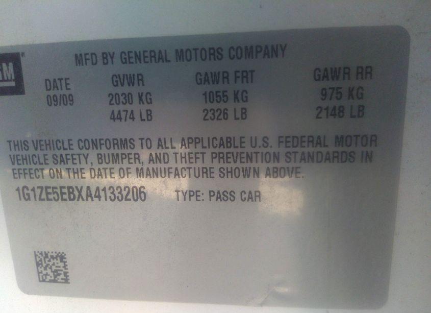 Photo 9 of 2010 Chevrolet Malibu LTZ (VIN 1G1ZE5EBXA4133206)