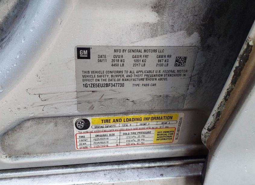 Photo 9 of 2011 Chevrolet Malibu LTZ (VIN 1G1ZE5EU2BF347730)