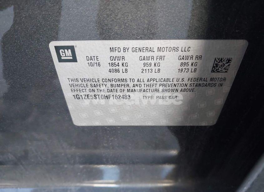 Photo 9 of 2017 Chevrolet Malibu 1LT (VIN 1G1ZE5ST0HF162483)