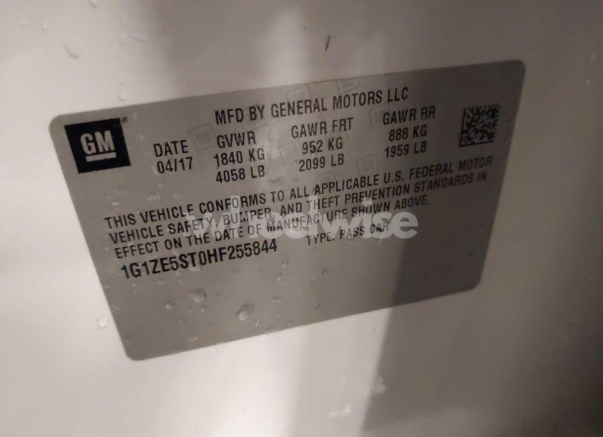 Photo 9 of 2017 Chevrolet Malibu 1LT (VIN 1G1ZE5ST0HF255844)