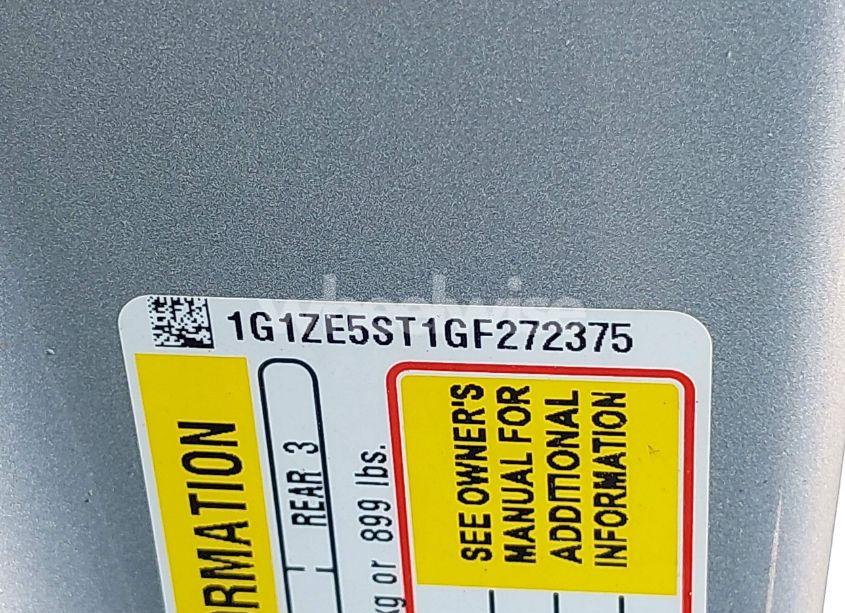 Photo 9 of 2016 Chevrolet Malibu 1LT (VIN 1G1ZE5ST1GF272375)