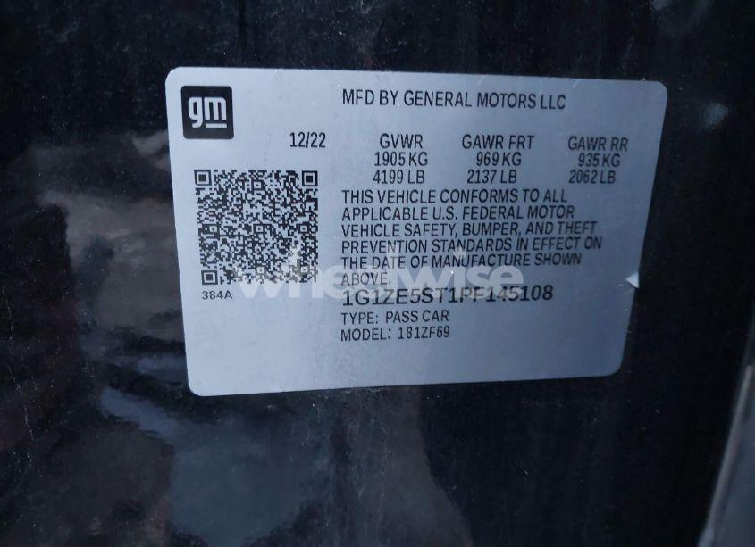 Photo 9 of 2023 Chevrolet Malibu FWD 2LT (VIN 1G1ZE5ST1PF145108)