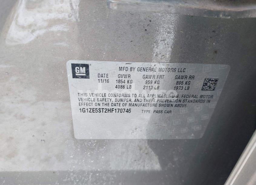 Photo 9 of 2017 Chevrolet Malibu 1LT (VIN 1G1ZE5ST2HF170746)