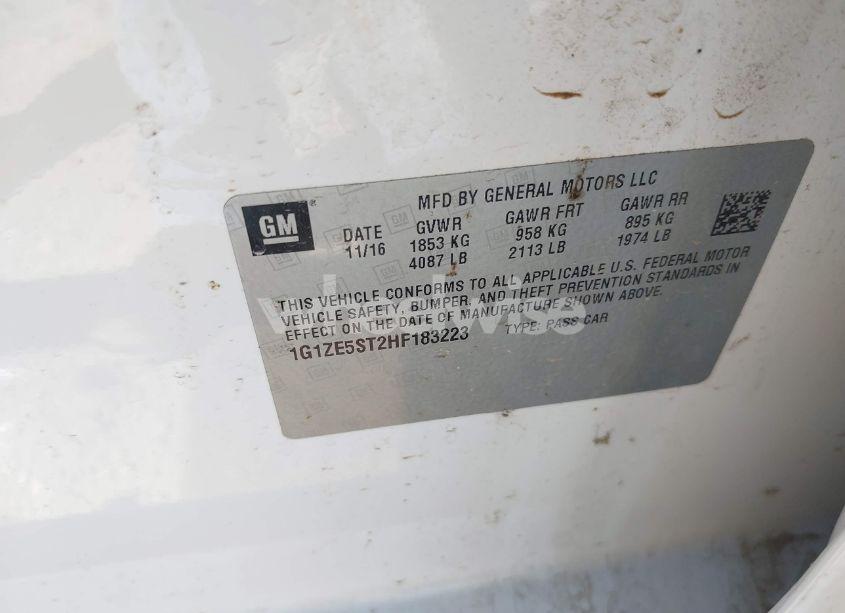 Photo 9 of 2017 Chevrolet Malibu 1LT (VIN 1G1ZE5ST2HF183223)