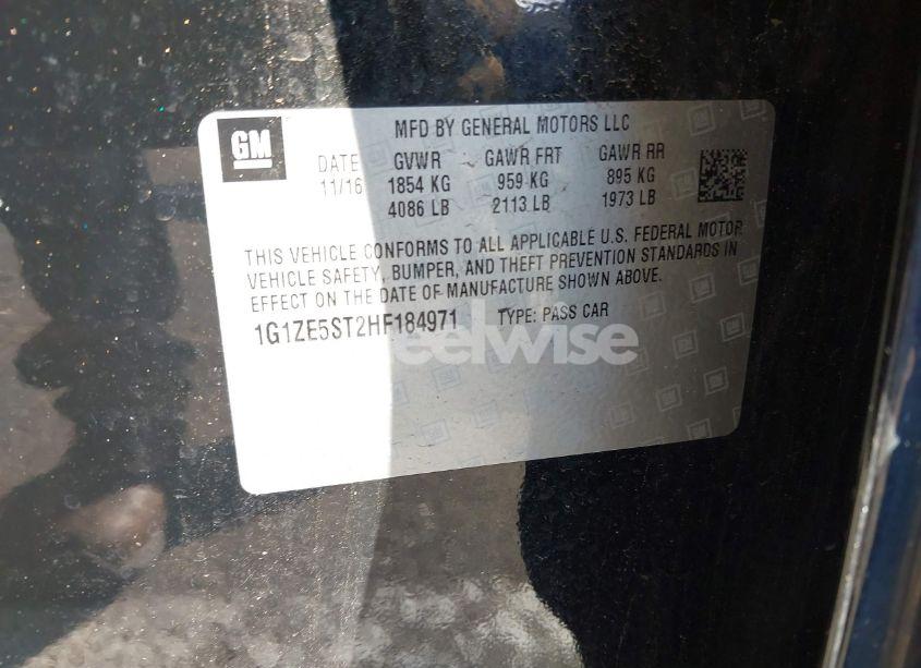 Photo 9 of 2017 Chevrolet Malibu 1LT (VIN 1G1ZE5ST2HF184971)