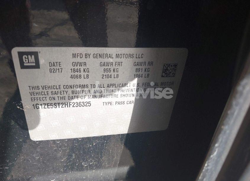 Photo 9 of 2017 Chevrolet Malibu 1LT (VIN 1G1ZE5ST2HF236325)