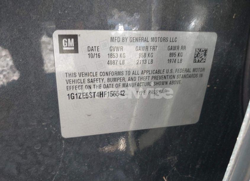 Photo 9 of 2017 Chevrolet Malibu 1LT (VIN 1G1ZE5ST4HF156542)