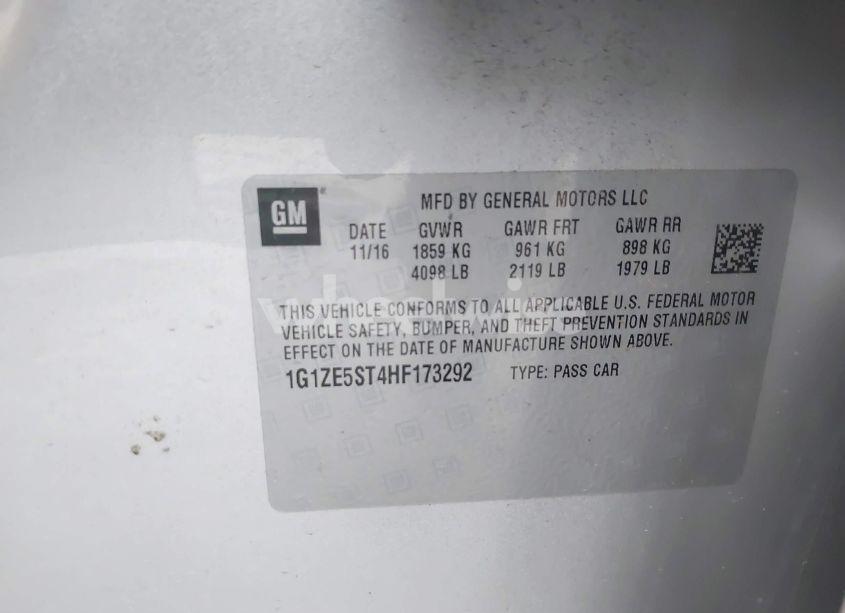 Photo 9 of 2017 Chevrolet Malibu 1LT (VIN 1G1ZE5ST4HF173292)