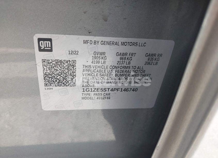 Photo 9 of 2023 Chevrolet Malibu FWD 2LT (VIN 1G1ZE5ST4PF146740)