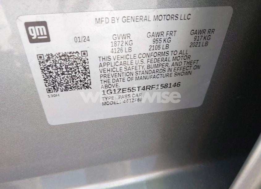 Photo 9 of 2024 Chevrolet Malibu FWD 2LT (VIN 1G1ZE5ST4RF158146)