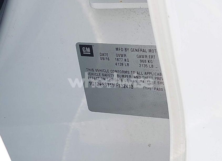 Photo 9 of 2017 Chevrolet Malibu 1LT (VIN 1G1ZE5ST5HF132413)