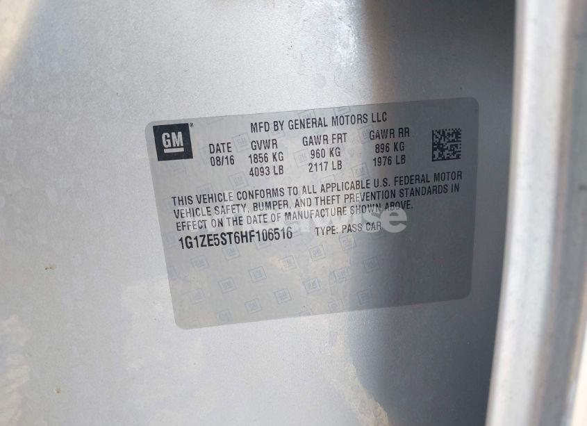 Photo 9 of 2017 Chevrolet Malibu 1LT (VIN 1G1ZE5ST6HF106516)