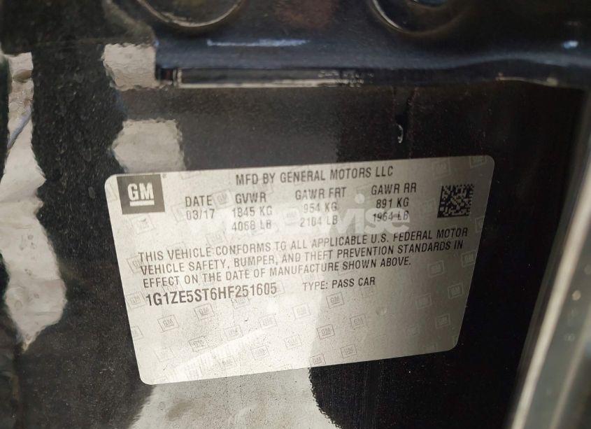 Photo 9 of 2017 Chevrolet Malibu 1LT (VIN 1G1ZE5ST6HF251605)