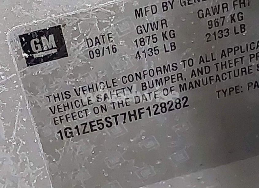 Photo 9 of 2017 Chevrolet Malibu 1LT (VIN 1G1ZE5ST7HF128282)