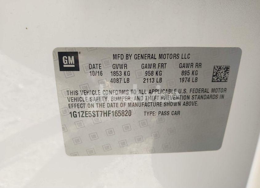 Photo 9 of 2017 Chevrolet Malibu LT (VIN 1G1ZE5ST7HF165820)