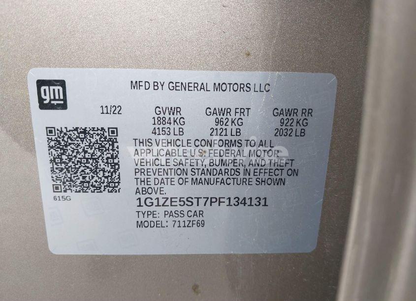 Photo 9 of 2023 Chevrolet Malibu FWD 2LT (VIN 1G1ZE5ST7PF134131)