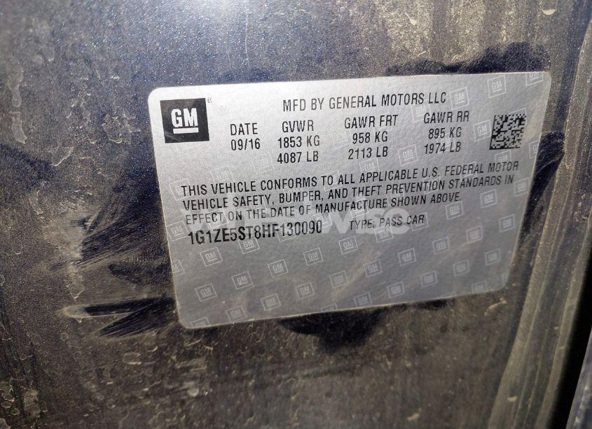 Photo 9 of 2017 Chevrolet Malibu 1LT (VIN 1G1ZE5ST8HF130090)