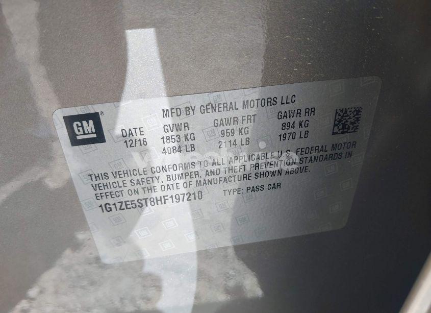 Photo 9 of 2017 Chevrolet Malibu 1LT (VIN 1G1ZE5ST8HF197210)