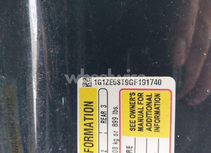 Photo 9 of 2016 Chevrolet Malibu 1LT (VIN 1G1ZE5ST9GF191740)