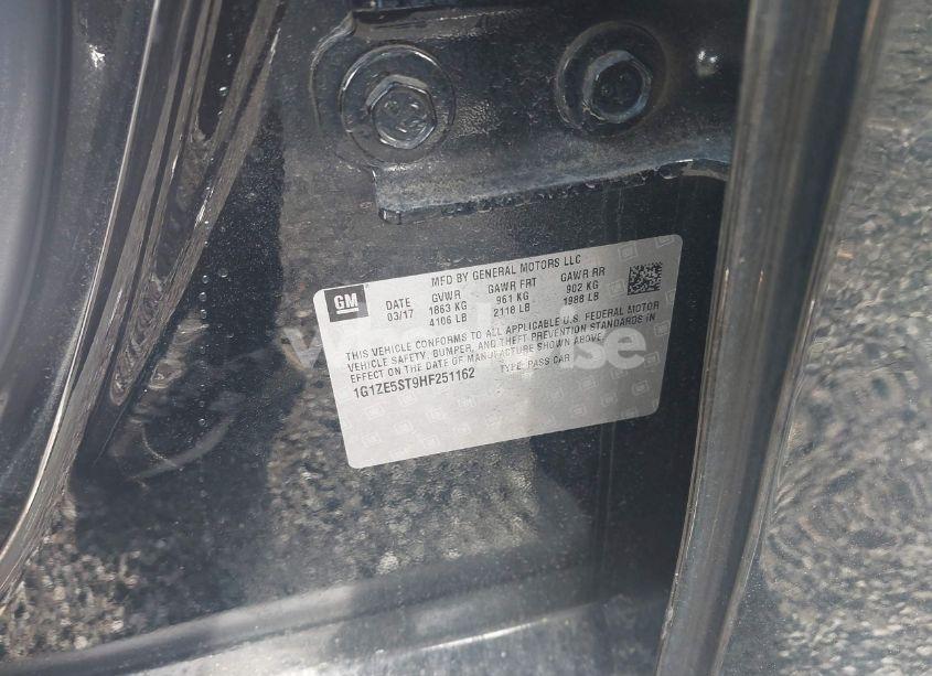 Photo 9 of 2017 Chevrolet Malibu 1LT (VIN 1G1ZE5ST9HF251162)