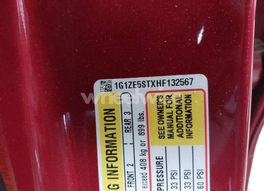 Photo 9 of 2017 Chevrolet Malibu 1LT (VIN 1G1ZE5STXHF132567)