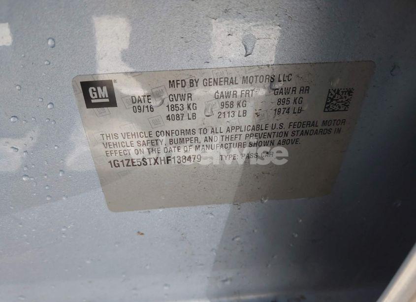 Photo 9 of 2017 Chevrolet Malibu 1LT (VIN 1G1ZE5STXHF138479)