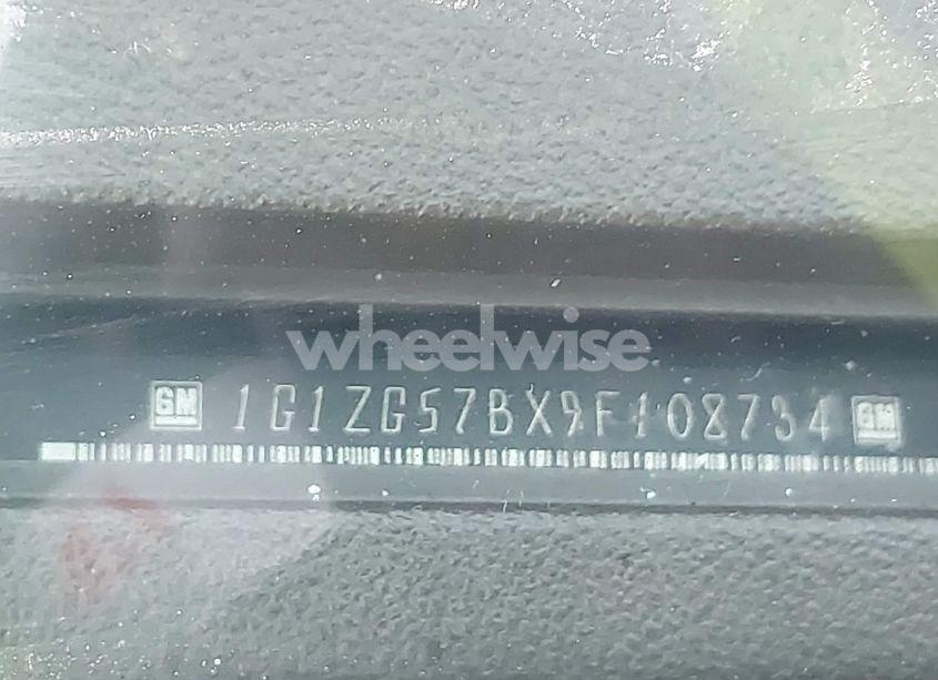 Photo 9 of 2009 Chevrolet Malibu LS (VIN 1G1ZG57BX9F108734)