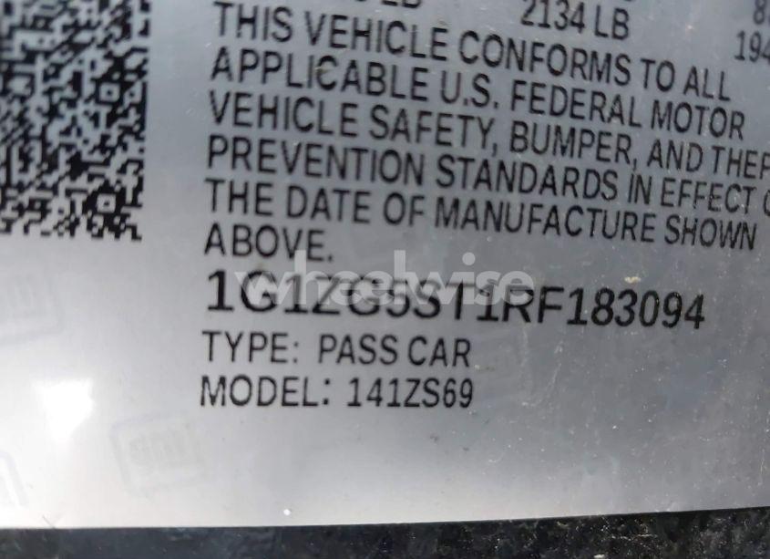 Photo 9 of 2024 Chevrolet Malibu FWD RS (VIN 1G1ZG5ST1RF183094)