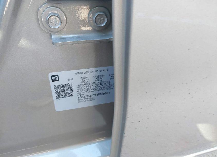 Photo 9 of 2024 Chevrolet Malibu FWD RS (VIN 1G1ZG5ST3RF189804)