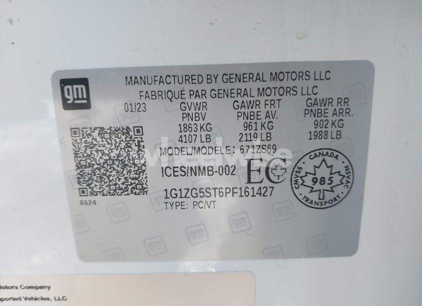 Photo 9 of 2023 Chevrolet Malibu FWD RS (VIN 1G1ZG5ST6PF161427)