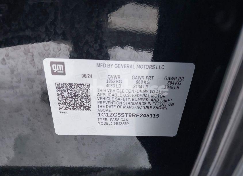 Photo 9 of 2024 Chevrolet Malibu FWD RS (VIN 1G1ZG5ST9RF245115)