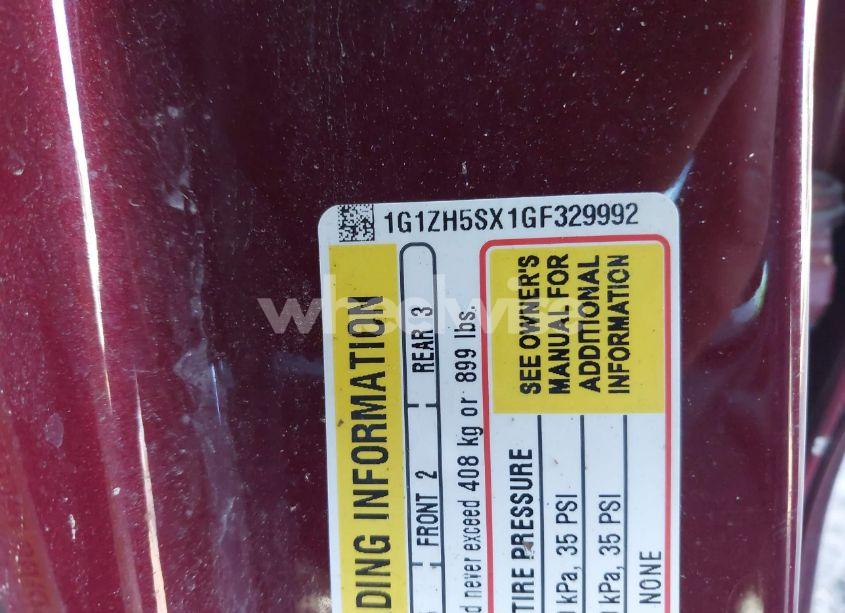 Photo 9 of 2016 Chevrolet Malibu PREMIER (VIN 1G1ZH5SX1GF329992)