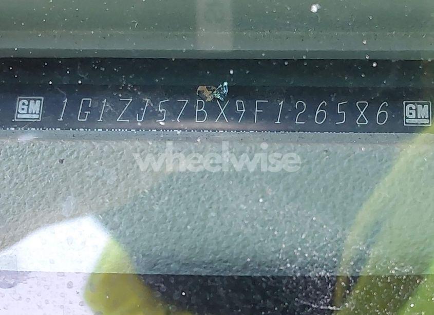 Photo 9 of 2009 Chevrolet Malibu LT (VIN 1G1ZJ57BX9F126586)